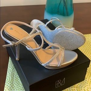 Randal Crystal Embellished Sandal - silver